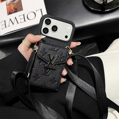 Signature Crossbody Card Wallet iPhone Case