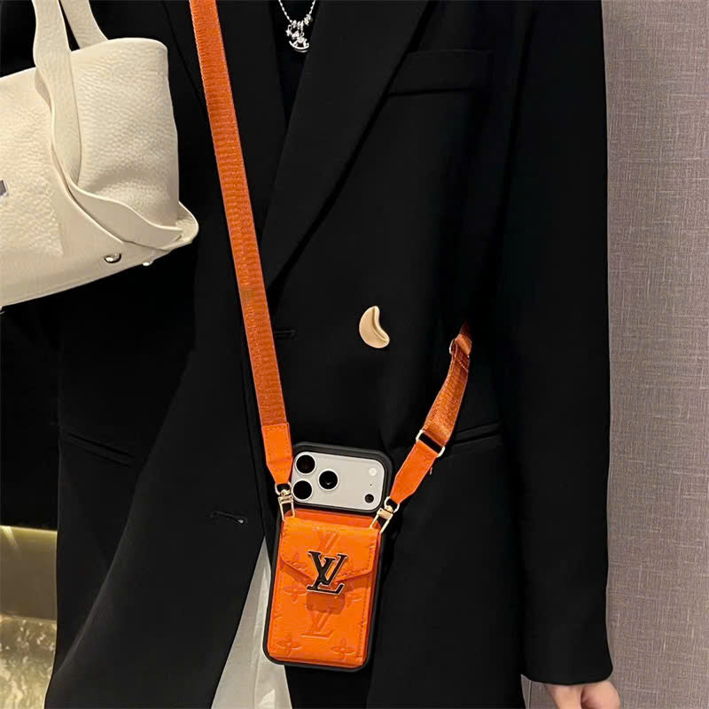Signature Crossbody Card Wallet iPhone Case