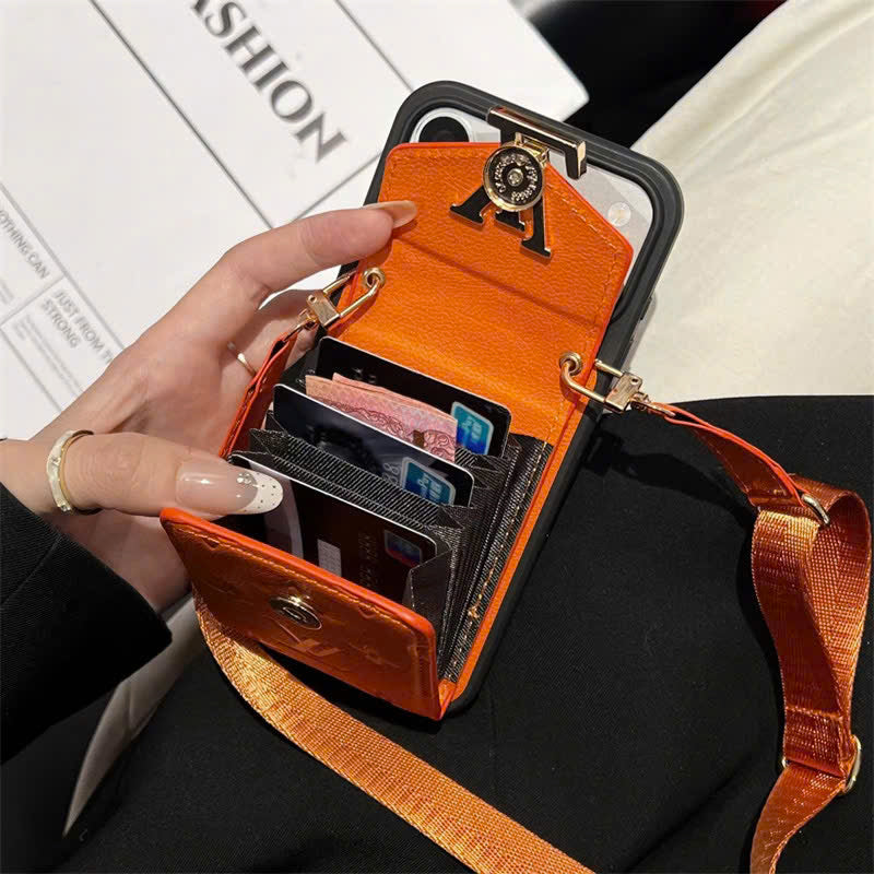 Signature Crossbody Card Wallet iPhone Case