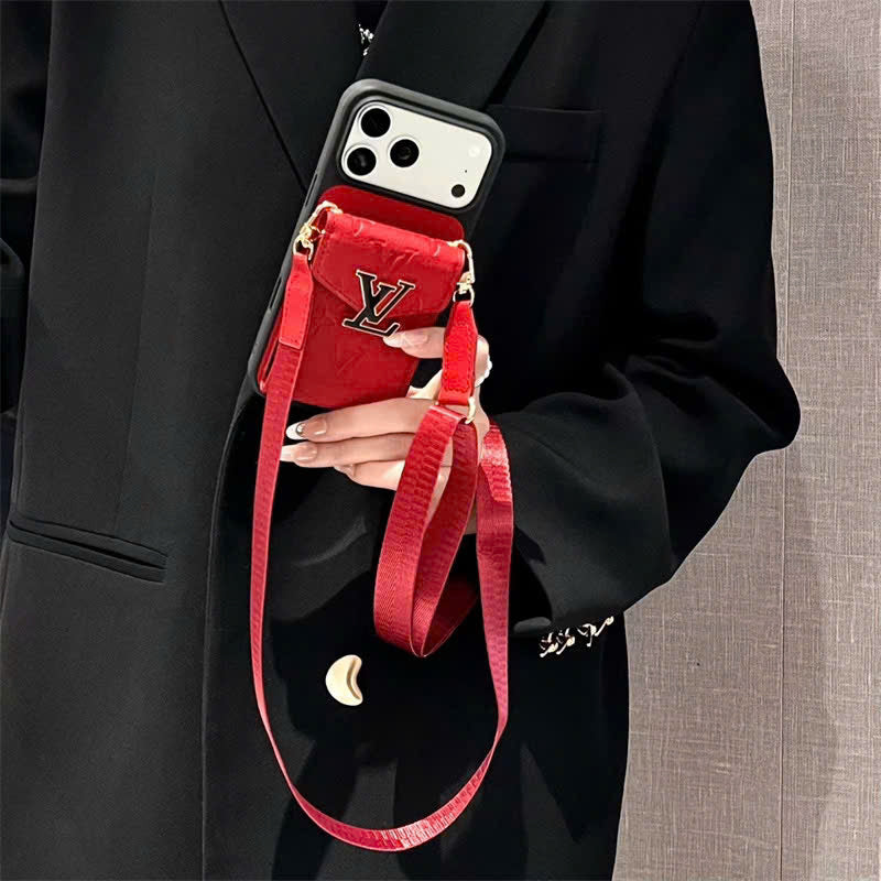 Signature Crossbody Card Wallet iPhone Case