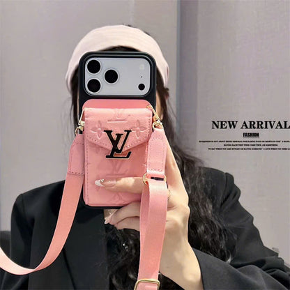 Signature Crossbody Card Wallet iPhone Case