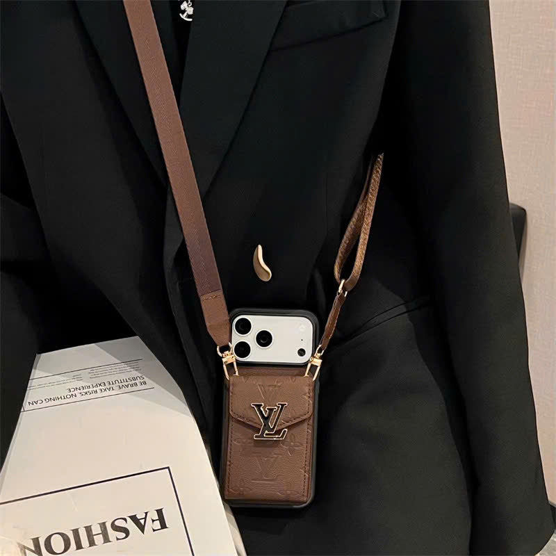 Signature Crossbody Card Wallet iPhone Case
