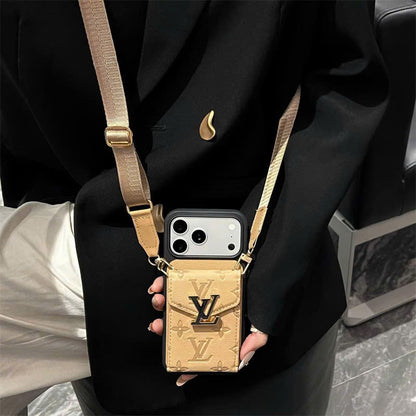 Signature Crossbody Card Wallet iPhone Case