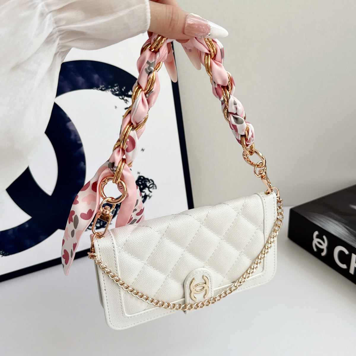 Full Coverage Wallet iPhone Case with Card Holder & Scarf Handle