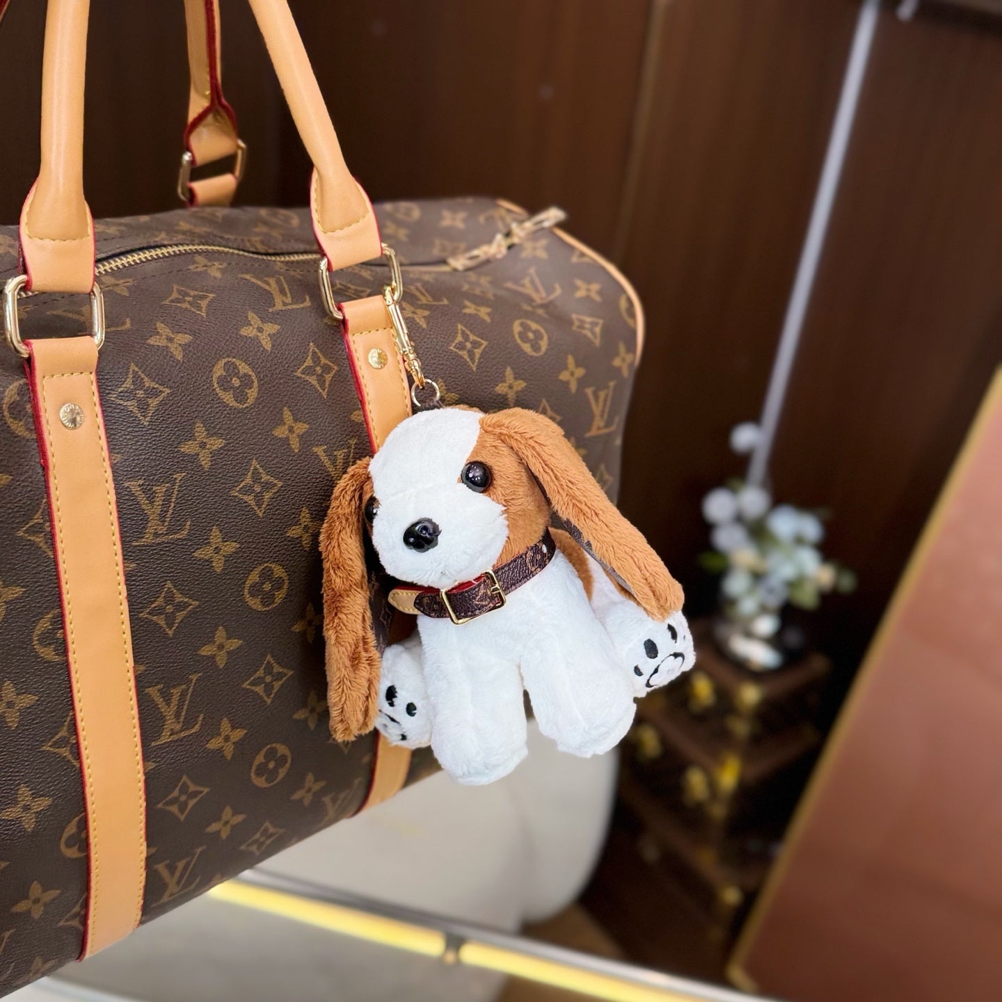 Doggy & Bone-shaped bag charm