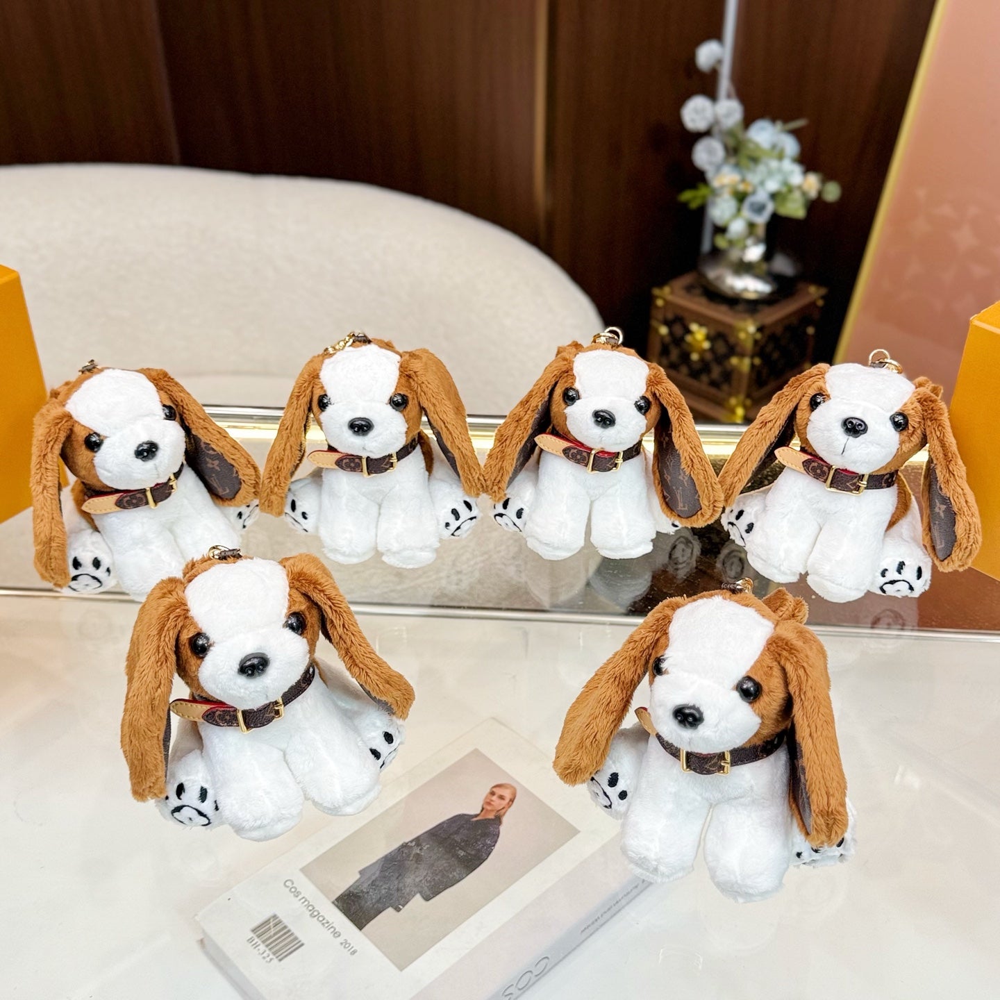 Doggy & Bone-shaped bag charm