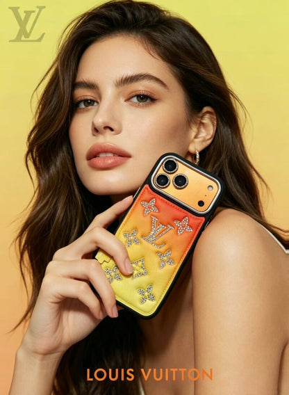 Leather Case – Luxury Designer Fashion style Phone case for iPhone